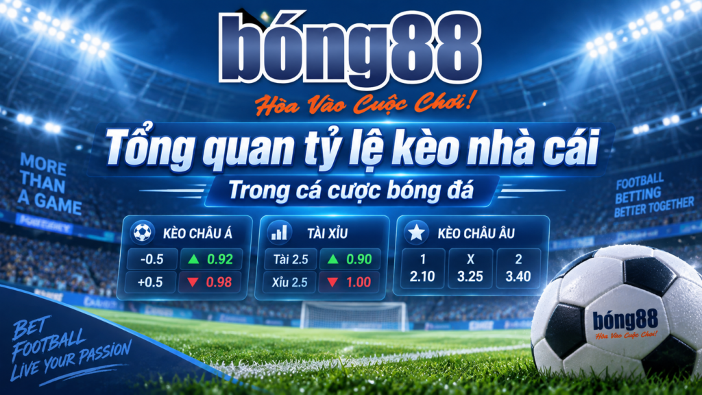 Tổng quan tỷ lệ kèo nhà cái trong cá cược bóng đá